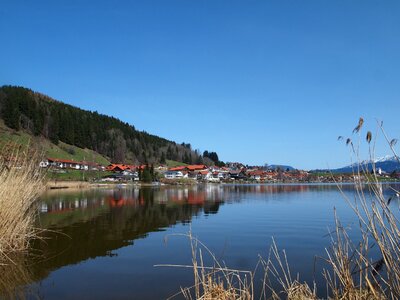 Village of Hopfen am See at Lake Hopfensee,Bavaria photo