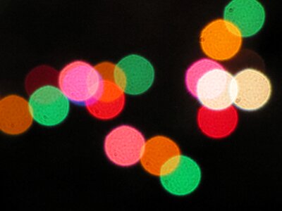 Circles colorful bokeh photo