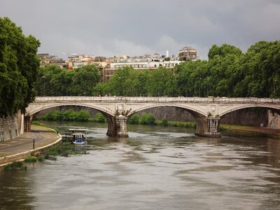 Ponte st angelo river bridge of angels photo