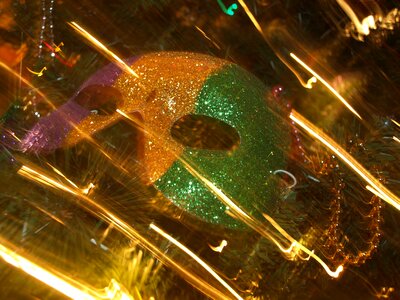 Masquerade celebration glitter