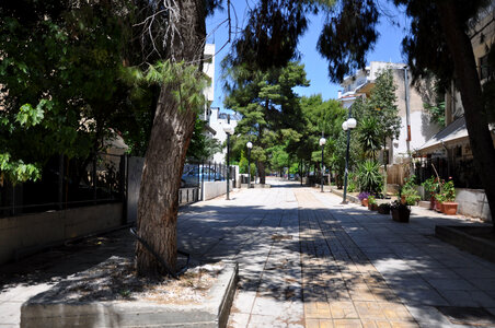 Lavriou street in Nea Filadelfeia, Greece