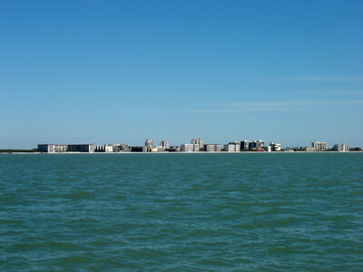 Bonita Beach, as seen from the Gulf of Mexico and Skyline in Florida photo