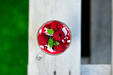 Smoothie drink glass photo