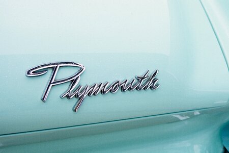 Plymouth Car Sign photo