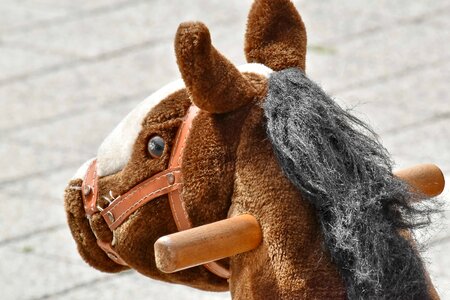 Horse mascot plush