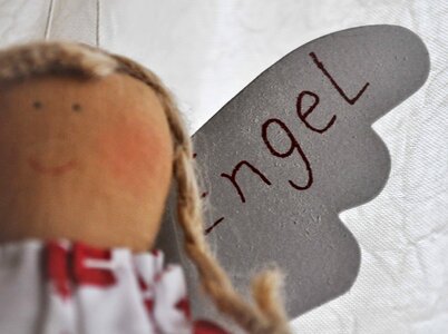 Angel doll material photo