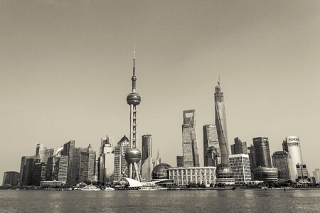 Shanghai skyscrapers business photo