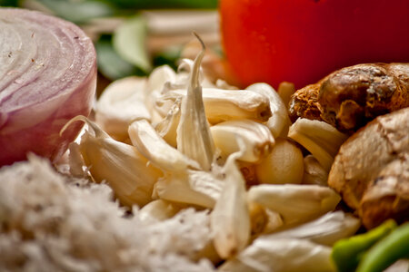 Garlic Closeup photo