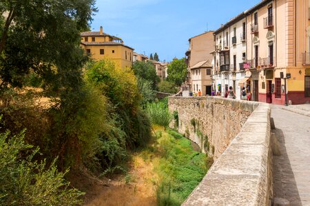 neighborhood and Alhambra hill, Granada, Spain