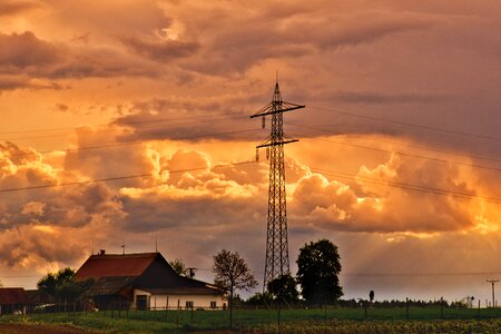 Sky dark clouds clouds form photo