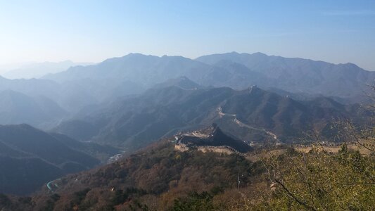 Great Wall of China in Autumn photo