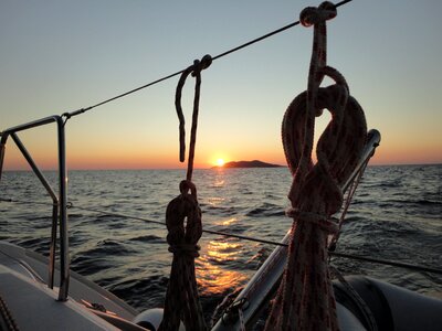 Sunset sea cruise