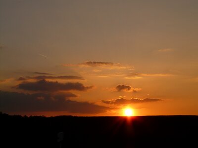 Sky afterglow horizon