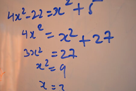 Quadratic Mathematics Equation photo