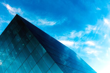 Architecture blue blue sky photo