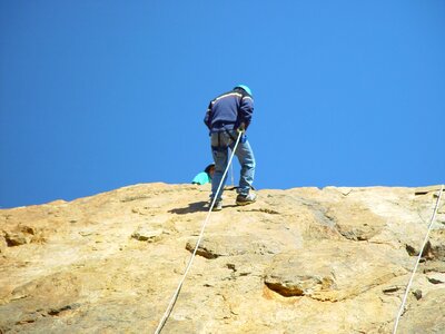 Climber mountain climber mountainside photo