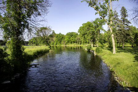 Downstream landscape at Cedar Creek Park