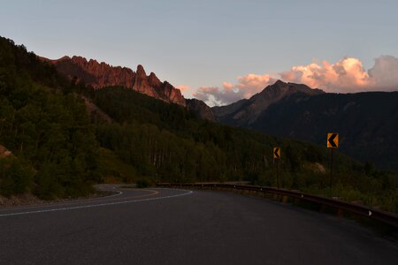 Asphalt dusk freeway