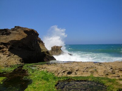 Sea rocky coast morocco