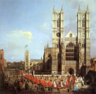 Westminister Abby in London with Knights of the Bath 