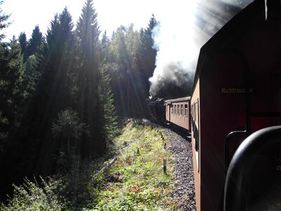 Zugfahrt steam sunbeam