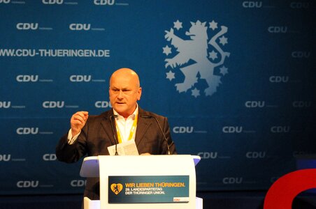 Member of parliament manfred grund speech party convention