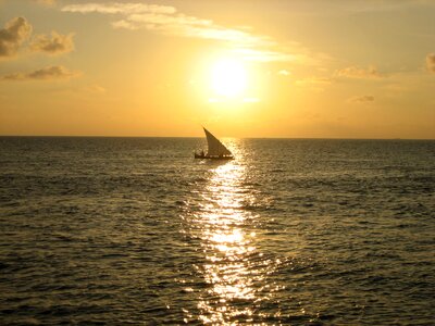Sailing boat maldives sea