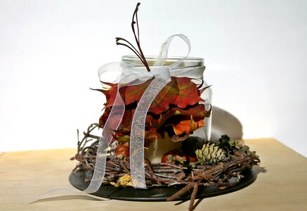 Brown autumn glass