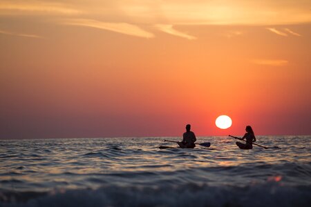 Sea Canoe Sunset photo