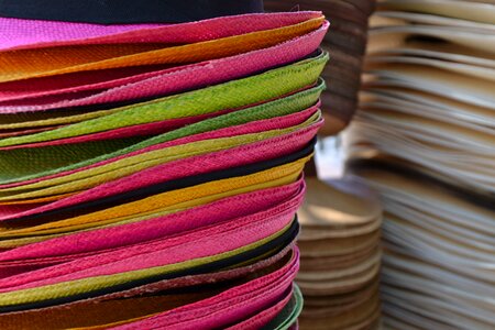 Colombia straw hat sun protection photo