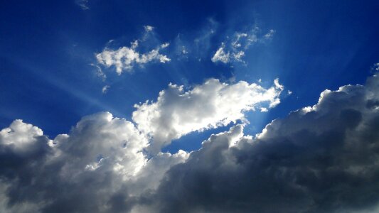 Clouds blue sky sun
