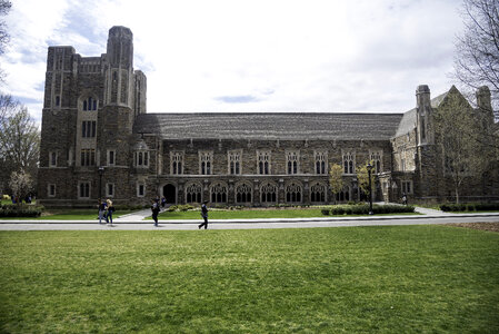 Sides of the Duke University Chapel in Durham, North Carolina photo