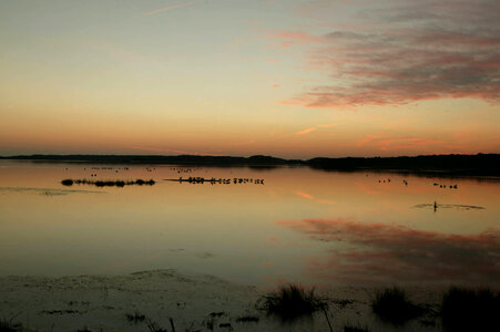 Sunset and reflection at Chincoteague National Wildlife Refuge