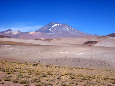 Llullaillaco Volcano landscape in Chile