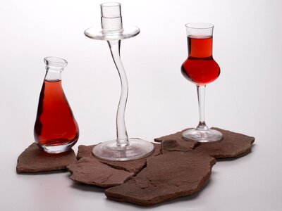 Decoration glass red