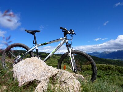 Mountain biking mountain pyrenees photo