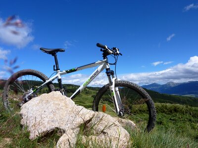 Mountain biking mountain pyrenees