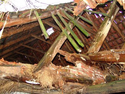 Renovation old building roof truss