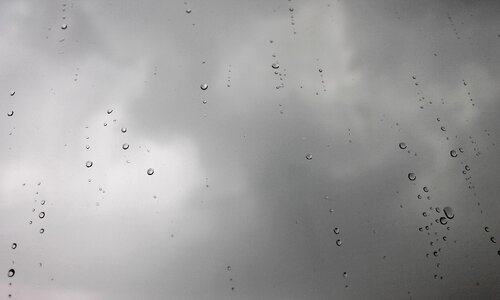 Drop of rain drops dark photo