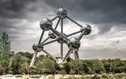Atomium structure at Brussels, Belgium photo
