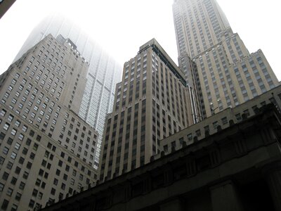 New york city city fog photo