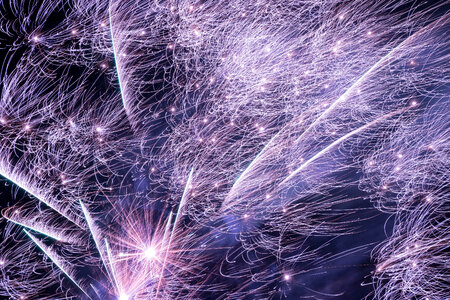 Sparks and details of fireworks photo