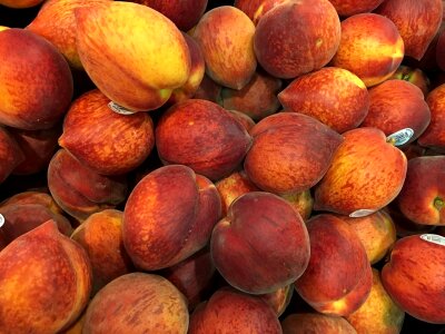 Peach fruit produce photo