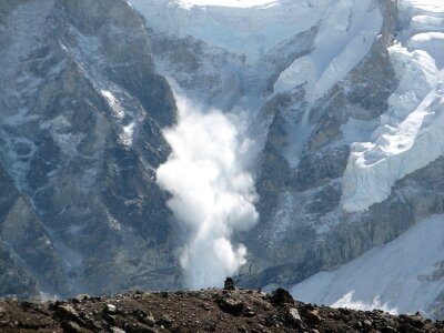 Landscape ice panorama photo