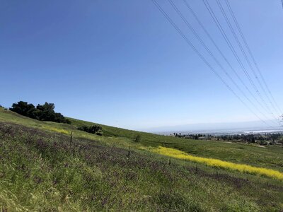 Ascent electricity hilltop photo