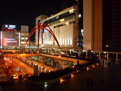 Night architecture city photo