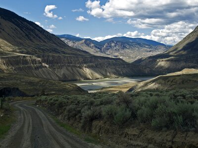 Canada river mountains photo