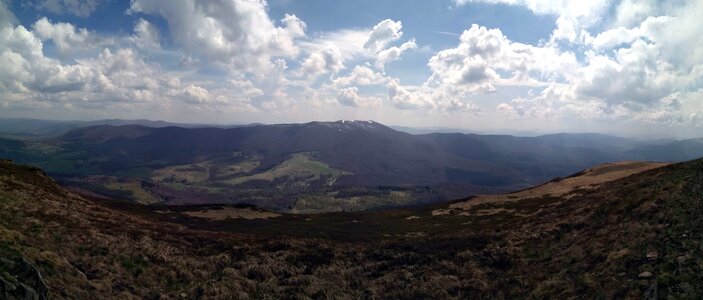 Clouds high land landscape photo