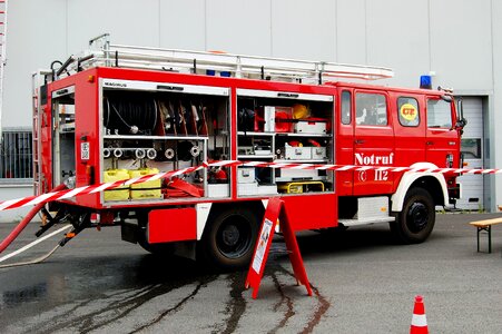 Feuerloeschuebung löschzug fire truck photo