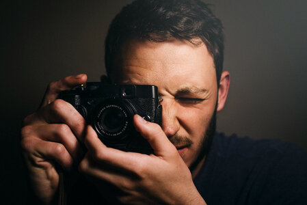 Self-Portrait Photographer with Camera photo